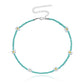 Jewelry Rice Bead Flower Necklace Women's Fashionable Temperament Adjustable Necklace