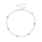 Jewelry Rice Bead Flower Necklace Women's Fashionable Temperament Adjustable Necklace