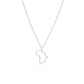 Jewelry Hollow Africa Map Pendant Necklace Female Personality Versatile Simple Fashion Necklace