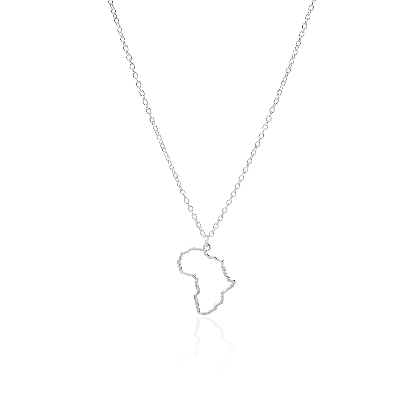 Jewelry Hollow Africa Map Pendant Necklace Female Personality Versatile Simple Fashion Necklace