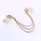 Jewelry leaf chain tassel hair band leaf hair comb insertion comb 2 yuan hair accessories