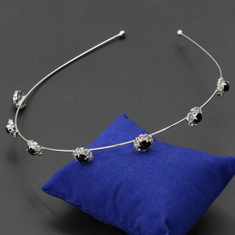 Hair accessories headdress sweet rhinestone sun flower thin headband floor stall headband