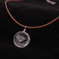 Fashion transparent ball four-leaf clover pendant gemstone dandelion dried flower necklace jewelry