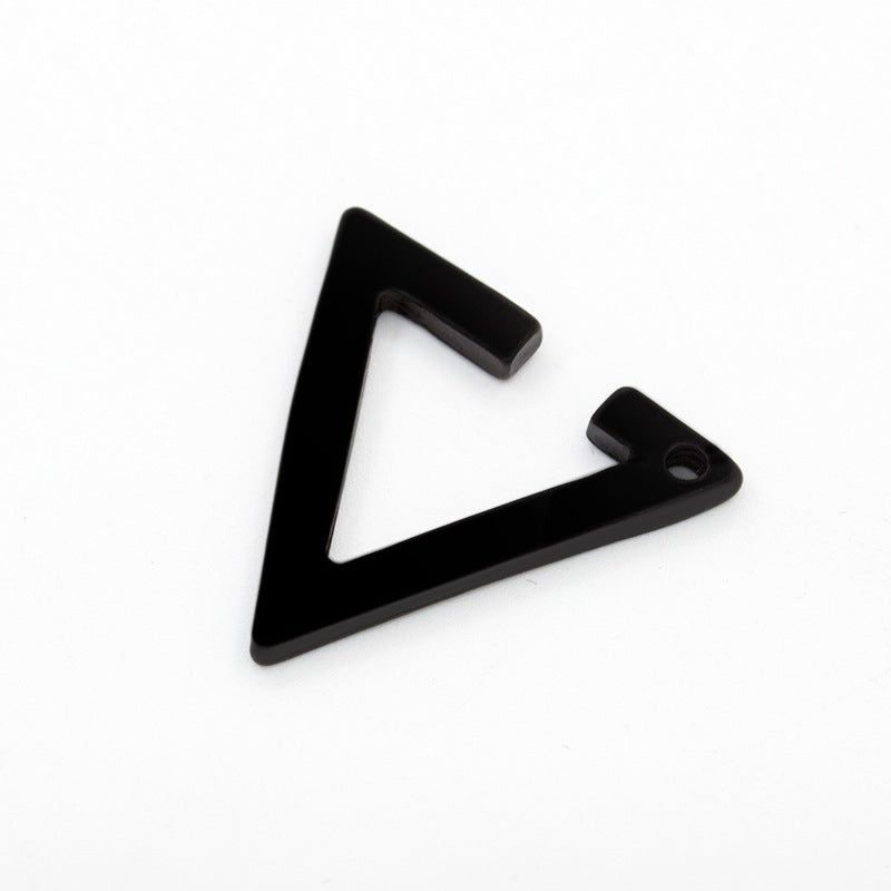 Personalized exaggerated metal triangle ear clip ear bone clip earrings 2 yuan stall jewelry