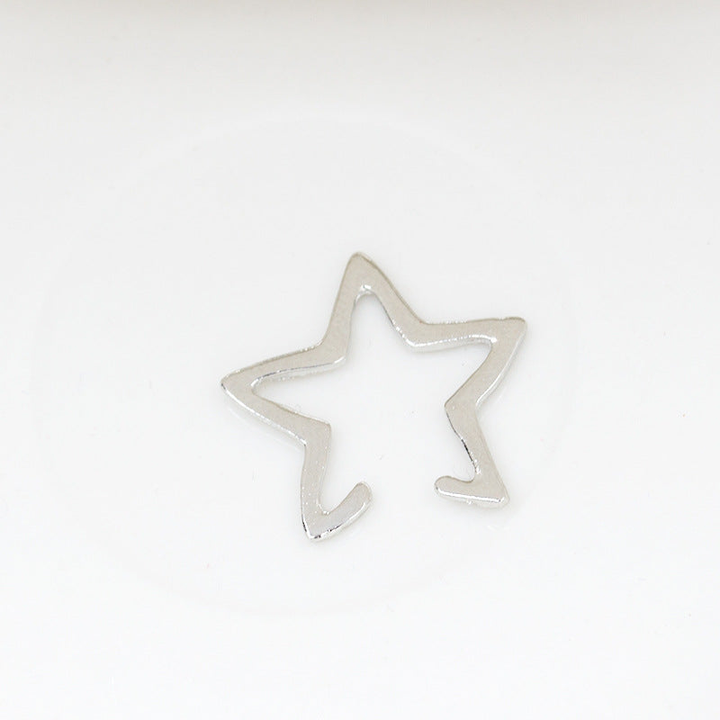 Ear Jewelry Fashion Cool Simple Hollow Star Earring Pentagram Ear Clip