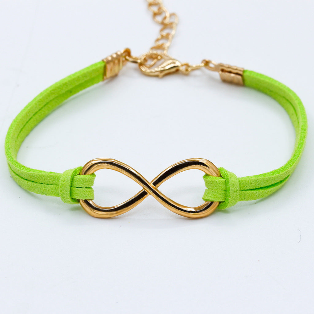 Jewelry Fashion Symbol 8 Character Hemp Rope Bracelet Market Hand Jewelry