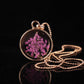 Fashion Pop Jewelry Handmade Lace Dried Flower Pendant Necklace Glass Clavicle Chain