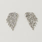 Retro Three-dimensional Angel Wings Stud Earrings Feather Diamond Alloy Piercing Stud Earrings