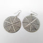 Earrings fashion retro disc spider web frosted earrings vintage earrings