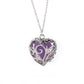 Fashion Hollow Out Luminous Heart Necklace Popular Luminous Pendant Clavicle Chain Jewelry