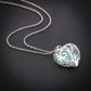 Fashion Hollow Out Luminous Heart Necklace Popular Luminous Pendant Clavicle Chain Jewelry