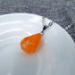 Multi-faceted Natural Stone Drop Shape Pendant Necklace Personality Clavicle Chain Necklace Versatile Clothing Accessories