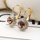 Jewelry Classic Moon River Earrings Diamond Round Versatile Earrings