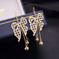Direct Supply Butterfly Hollow Flower Tassel Earrings Fashion Retro Earrings Wings Earrings