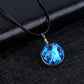 Personalized Zodiac Time Gem Luminous Necklace Dreamy Starry Sky Creative Couple Pendant