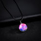 Harajuku Universe Fantasy Star Pendant Time Gem Handmade Glass Ball Luminous Necklace Jewelry