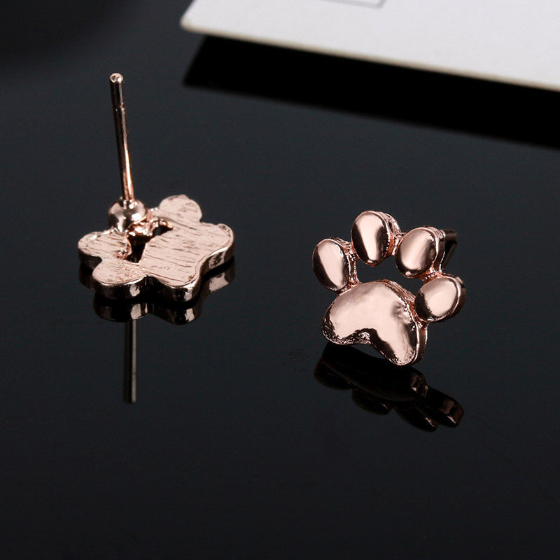 Popular Earrings Simple Stud Earrings Fashion Animal Foot Stud Earrings