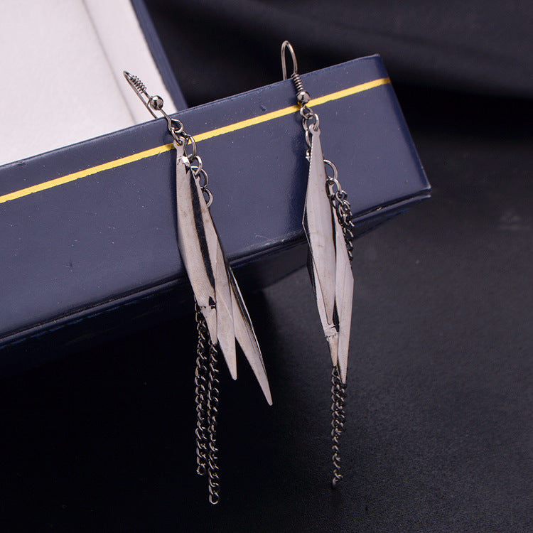 Fashion OL tassel water drop line earrings earrings direct supply