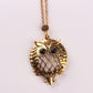 Fashion personality magnifying glass necklace creative retro animal pendant jewelry