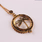 Fashion personality magnifying glass necklace creative retro animal pendant jewelry