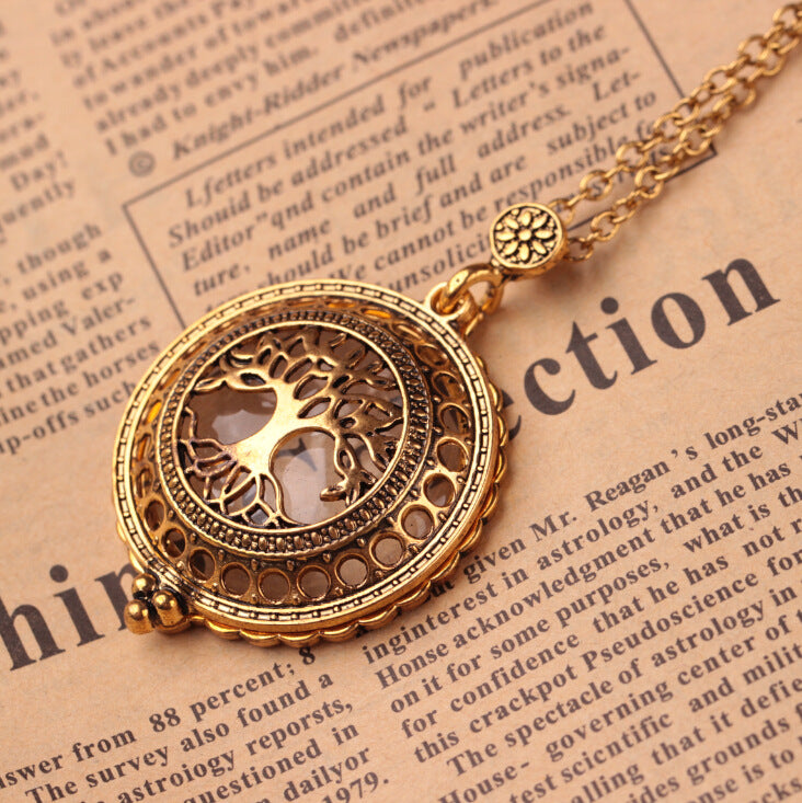 Fashion personality magnifying glass necklace creative retro animal pendant jewelry