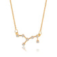 Fashion zircon pendant twelve constellation guardian necklace four seasons short clavicle chain Valentine's Day