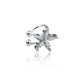 Opening Adjustable Crown Diamond Ear Clip Creative Couple Jewelry