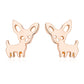 Simple cute fashion pet earrings puppy cute animal earrings earrings Qingwen