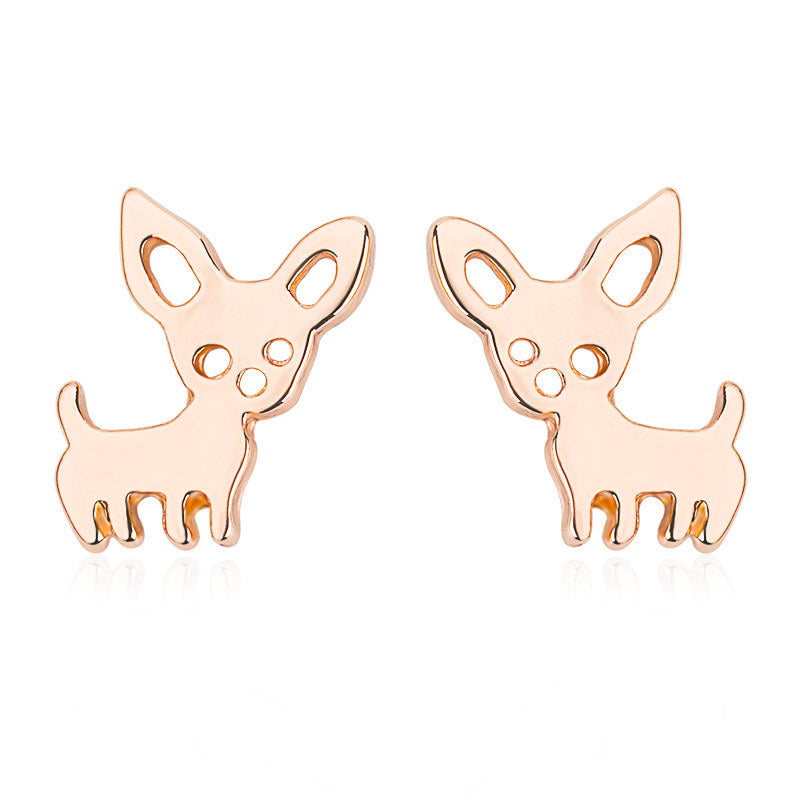 Simple cute fashion pet earrings puppy cute animal earrings earrings Qingwen