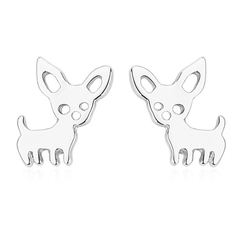 Simple cute fashion pet earrings puppy cute animal earrings earrings Qingwen