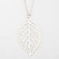 Retro Mori Metal Colorful Hollow Tree Leaf Necklace Simple and Versatile Clavicle Chain