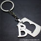 Stall 26 letters stainless steel tag car key chain key ring couple small gift pendant