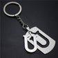 Stall 26 letters stainless steel tag car key chain key ring couple small gift pendant