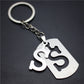 Stall 26 letters stainless steel tag car key chain key ring couple small gift pendant