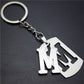 Stall 26 letters stainless steel tag car key chain key ring couple small gift pendant