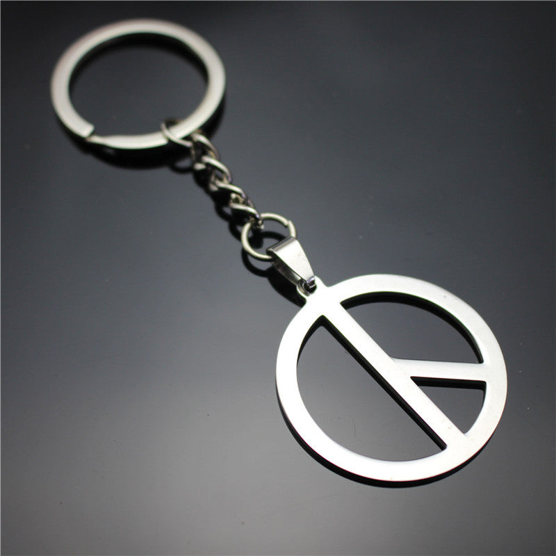 Skull, dollar, rudder, pentagram, leaf, game peripheral, stainless steel key ring, pendant, key chain, direct supply