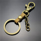 Top Layer Cowhide Key Chain Chain Belt Chain Key Ring Dog Buckle 1 Colors Leather Bag Pendant Antique Bronze