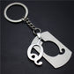 Stall 26 letters stainless steel tag car key chain key ring couple small gift pendant