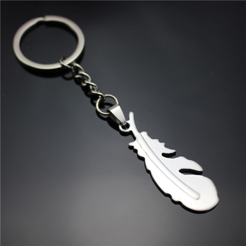 Skull, dollar, rudder, pentagram, leaf, game peripheral, stainless steel key ring, pendant, key chain, direct supply