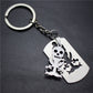 Skull, dollar, rudder, pentagram, leaf, game peripheral, stainless steel key ring, pendant, key chain, direct supply