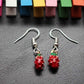 Fruit series earrings dripping oil three-dimensional strawberry earrings holiday gift direct supply