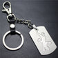 Lizard gecko stainless steel key chain car decoration couple bag key pendant top layer cowhide
