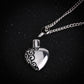 Japanese animal pet remains commemorative heart-shaped pendant can open crystal urn necklace jewelry
