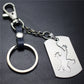Lizard gecko stainless steel key chain car decoration couple bag key pendant top layer cowhide