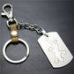 Lizard gecko stainless steel key chain car decoration couple bag key pendant top layer cowhide