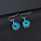Retro Fashion Temperament Real Flowers Dried Flowers Crystal Ball Pendant Earrings Female Scenic Ethnic Jewelry