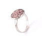 Fashion personality crystal cluster ring simple creative open ring jewelry