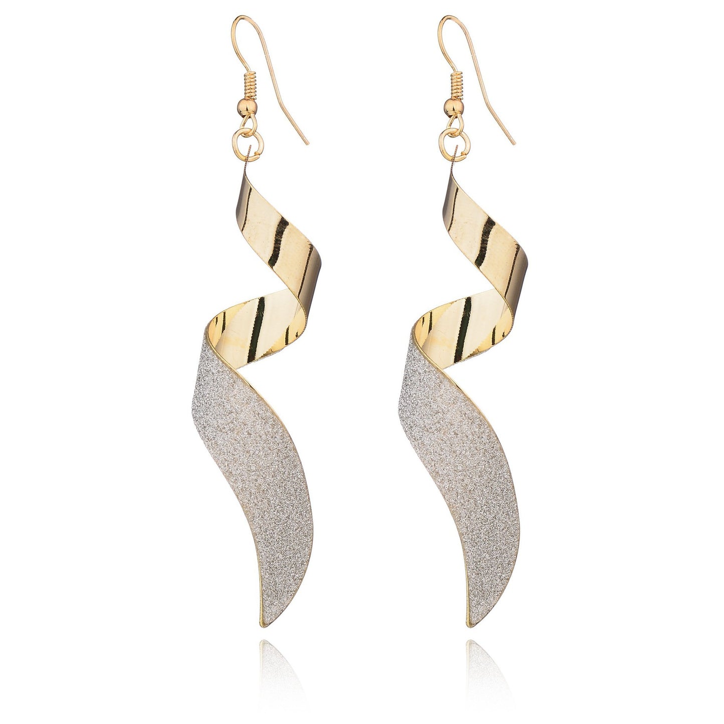 Fashion Pop Rock Punk Personality OL Spiral Earrings Stud Earrings Earrings Earrings Jewelry Women