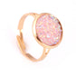 Fashion personality crystal cluster ring simple creative open ring jewelry