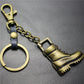 Retro horse boots key chain brushed shiny alloy accessories car key bag pendant gift Taobao gift